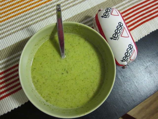 Vegan Broccoli and Teese Soup | Red-Handled Scissors