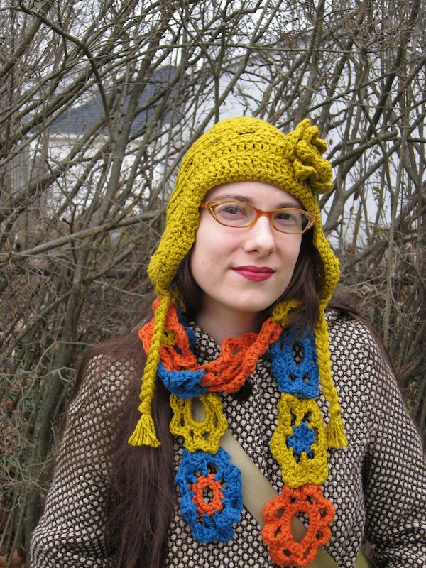 Sunday Snapshot: Crochet Hat and Scarf? Not so Boring. | Red-Handled Scissors