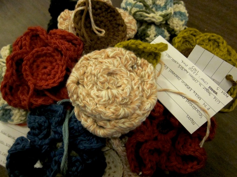 Holiday Crocheted Flowers | Red-Handled Scissors