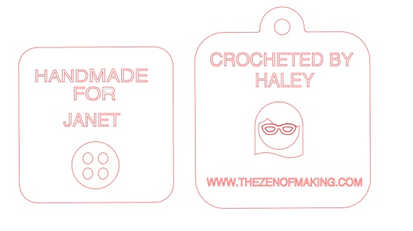 Tags for Custom Projects | Red-Handled Scissors