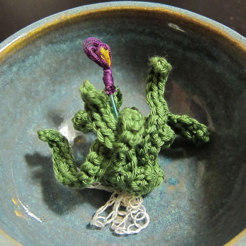 Tiny, Adorable Crocheted Air Plants | Red-Handled Scissors