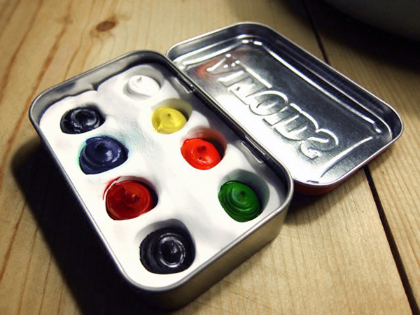 Altoid Tin Travel Watercolor Palette 