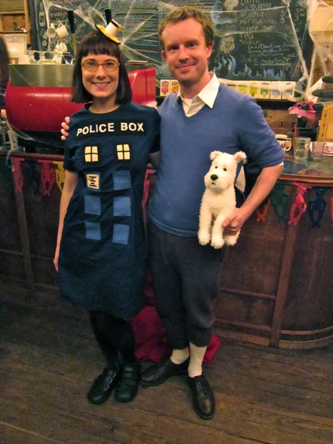 TARDIS Dress Halloween Costume | Red-Handled Scissors