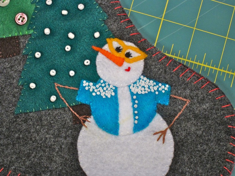 Snowman Stocking Mini-Me | Red-Handled Scissors