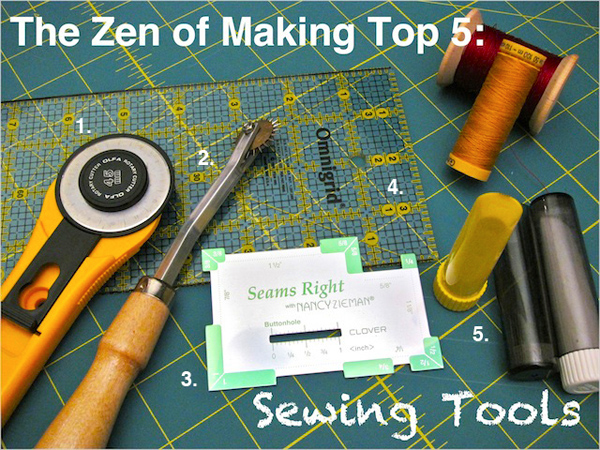 TZoM Top 5: Must-Have Sewing Tools | Red-Handled Scissors