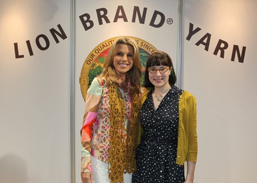 Sunday Snapshot: Haley and Vanna White at the Lion Brand Yarn Fashion Show | Red-Handled Scissors