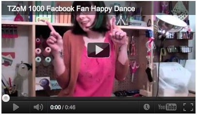 Video: 1,000 Facebook Fan Happy Dance | Red-Handled Scissors