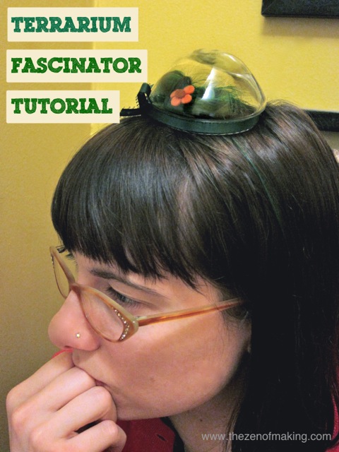 Tutorial: Make a Terrarium Fascinator with Your Own Hair | Red-Handled Scissors