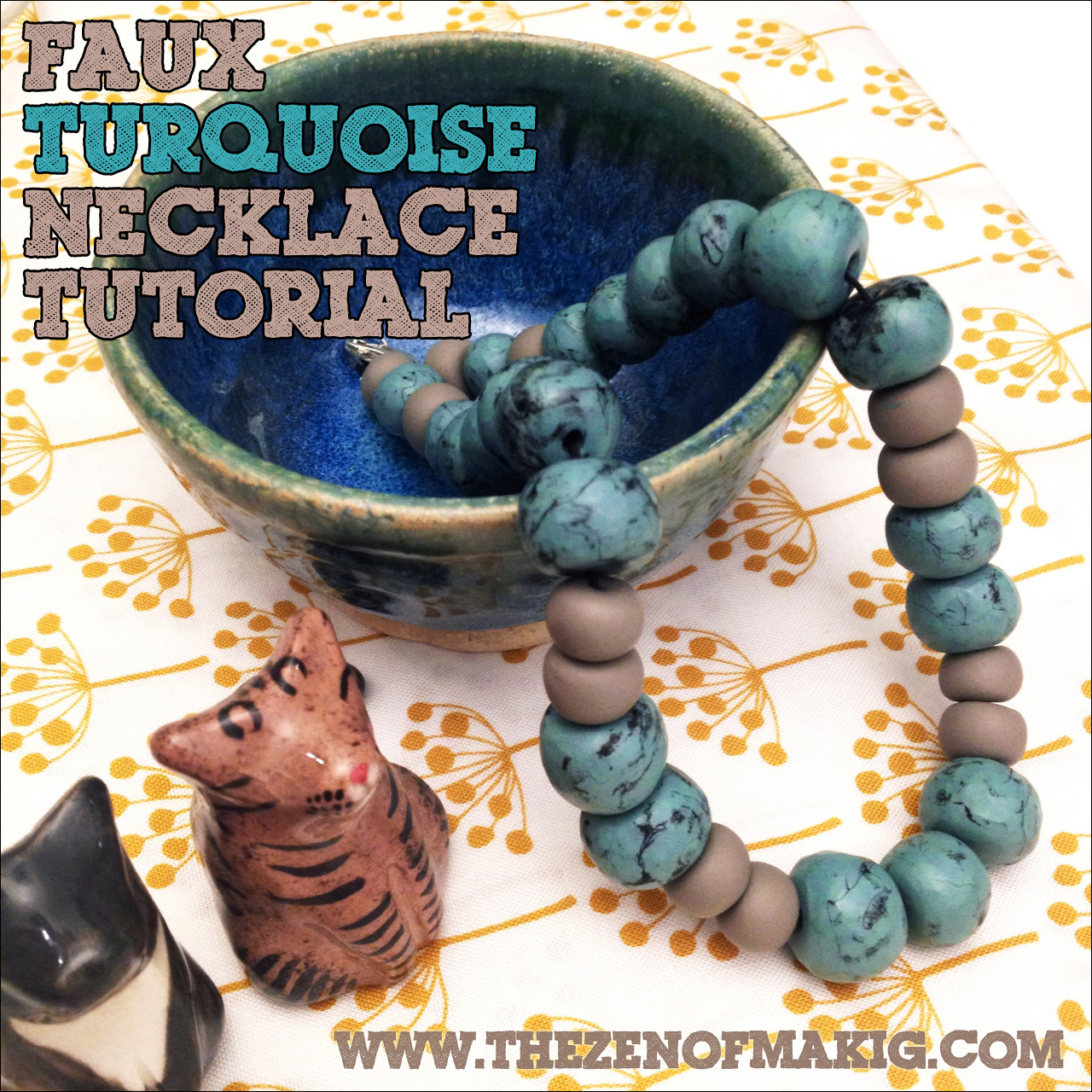 polymer clay beads necklace | craftgawker