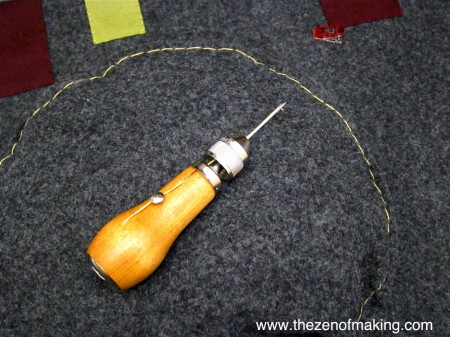 Craft Tool: Speedy Stitcher Sewing Awl | Red-Handled Scissors