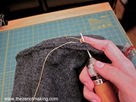 Craft Tool: Speedy Stitcher Sewing Awl | Red-Handled Scissors