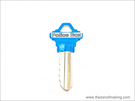 Tutorial: Painted TARDIS Keys | Red-Handled Scissors