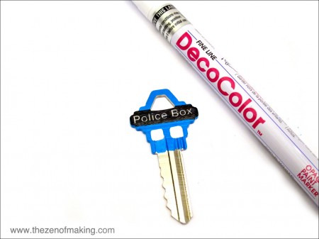 Tutorial: Painted TARDIS Keys | Red-Handled Scissors