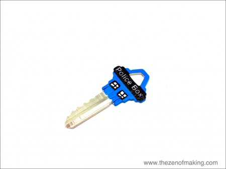 Tutorial: Painted TARDIS Keys | Red-Handled Scissors