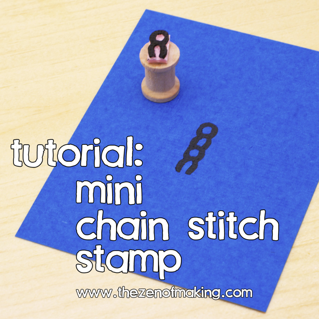 Tutorial: Mini Chain Stitch Stamp | Red-Handled Scissors