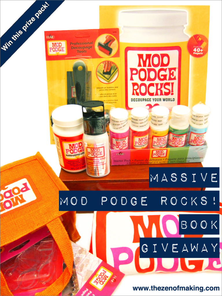 Massive MOD PODGE ROCKS! Book Review and Giveaway | Red-Handled Scissors