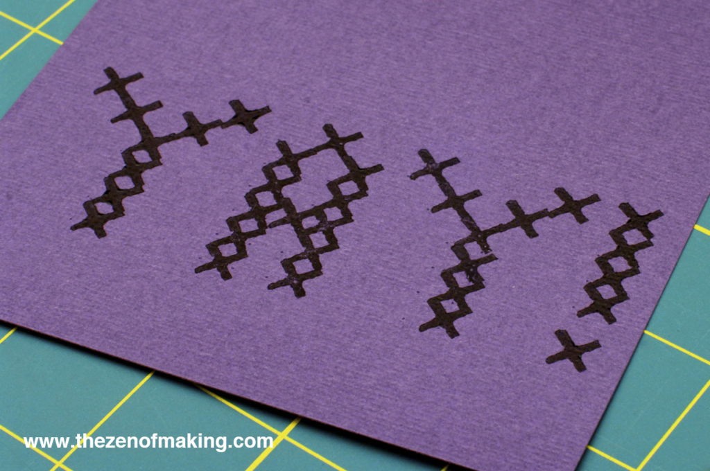 Craft Tip: Perfect Cross-Stitch Stamp Placement | Red-Handled Scissors