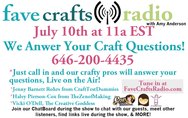 Tomorrow: TZoM and Team CTD on FaveCrafts Radio! | Red-Handled Scissors