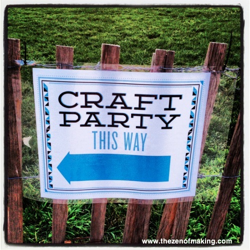 Sunday Snapshot: Etsy Craft Party 2012 | Red-Handled Scissors