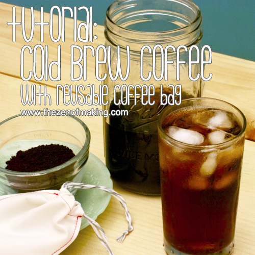 Tutorial: Cold Brew Coffee with Reusable Coffee Bag for CRAFT | Red-Handled Scissors