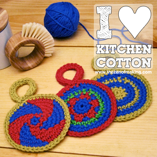 I Love Kitchen Cotton Yarn! | Red-Handled Scissors