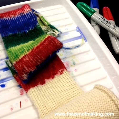 Video: Dyeing Yarn with Sharpie Markers at Lion Brand Yarn | Red-Handled Scissors