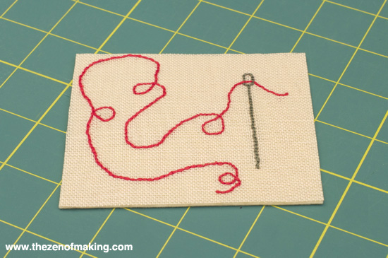 Tutorial: Embroidered Needle Case with Scrapbooking Attitude | Red-Handled Scissors