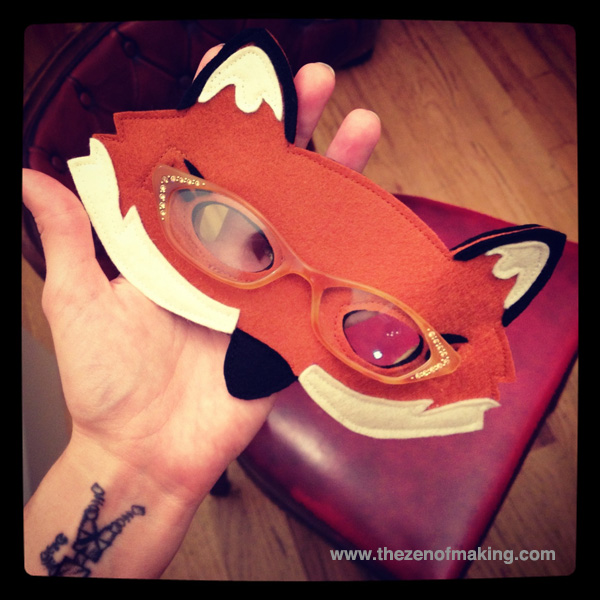 Sunday Snapshot: Mr. and Mrs. Fox Masks | Red-Handled Scissors