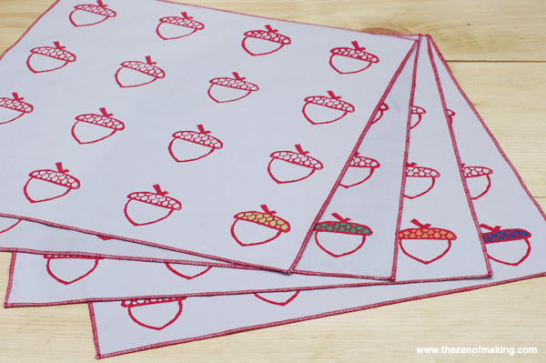 DIY Block Print Napkins Tutorial