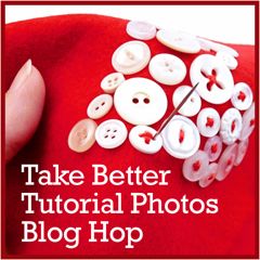 Craft Photography Tips: Take Better Tutorial Photos Blog Hop | Red-Handled Scissors