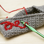 Tutorial: Crochet Embroidery | Red-Handled Scissors