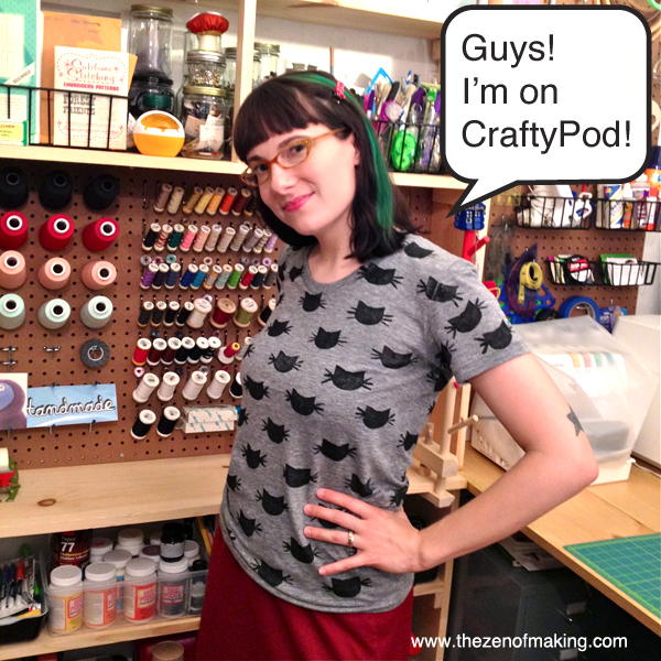 TZoM on CraftyPod: Getting Real About Professional Craft Blogging | Red-Handled Scissors