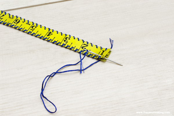 Cloth measuring tape bracelet tutorial