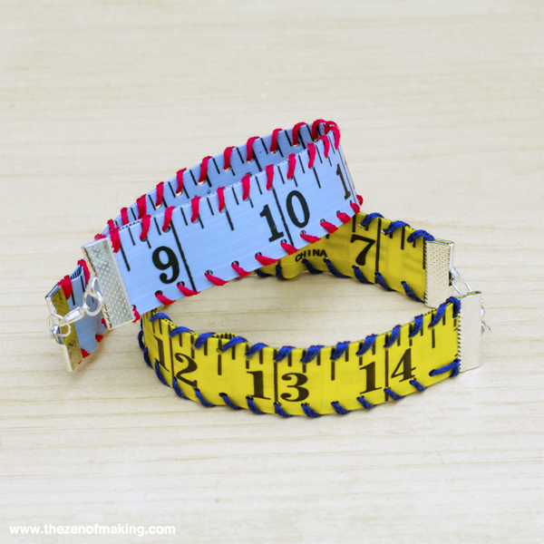 Tutorial Measuring Tape Bracelet RedHandled Scissors