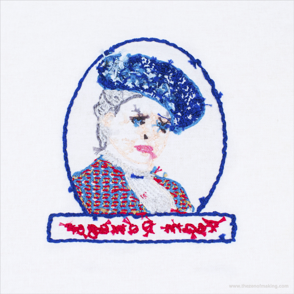 Downton Abbey-Inspired Dowager Countess Embroidery Pattern | Red-Handled Scissors