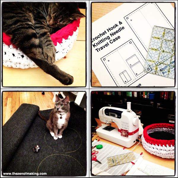 Sunday Snapshot: Sewing, Hooking, and Designing | Red-Handled Scissors