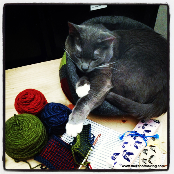 Sunday Snapshot: Cat-Based Craft Supply Security System | Red-Handled Scissors