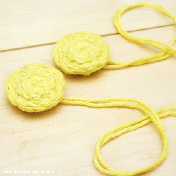 Tutorial: Stabilizing Crocheted Buttons | Red-Handled Scissors