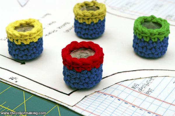 Tutorial: Crocheted Pocket Change Pattern Weights | Red-Handled Scissors