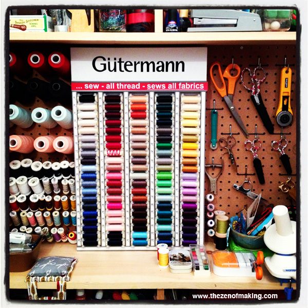 Organize: Gütermann In-Home Thread Cabinet | Red-Handled Scissors