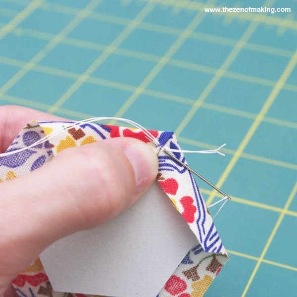 How To Sew Hexies - An English Paper Piecing Tutorial - Molly and Mama