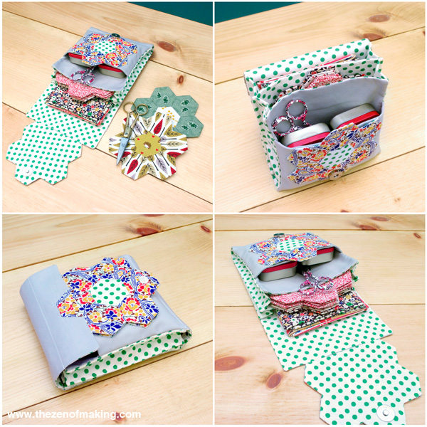 Tutorial: English Paper Piecing Travel Kit, Hexies Part 3