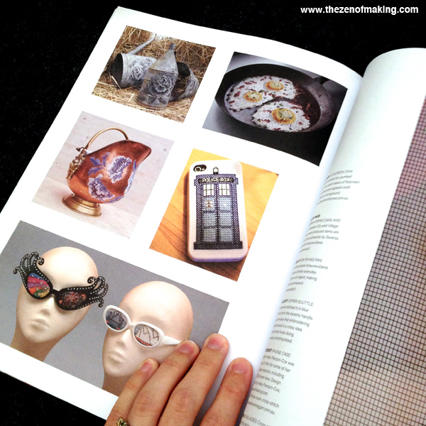 Monday Snapshot: TZoM in Homespun Magazine! | Red-Handled Scissors