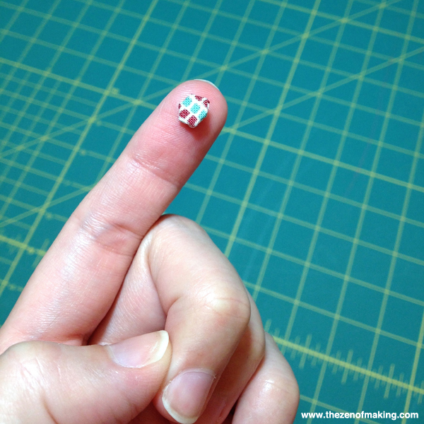 Sunday Snapshot: Sewing Insanely Tiny Hexies | Red-Handled Scissors