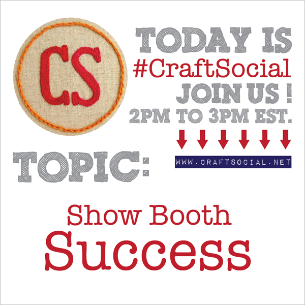 Today's Craft Social: Show Booth Success | Red-Handled Scissors
