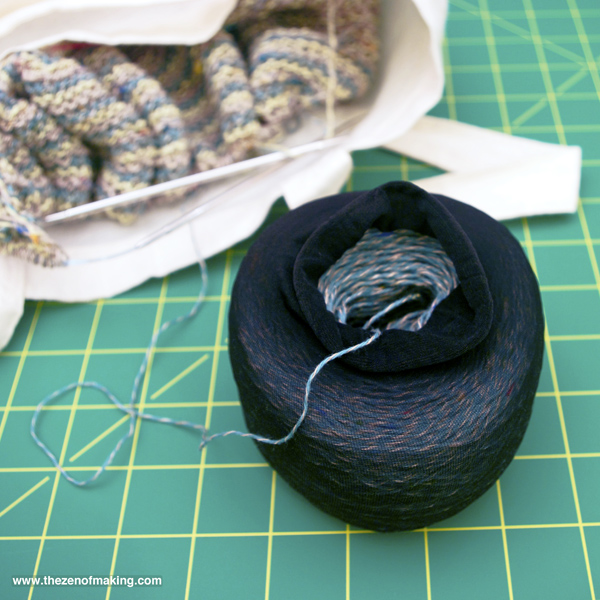 Craft Tip: Keep Balls of Yarn Tidy with a Pair of Old Tights | Red-Handled Scissors