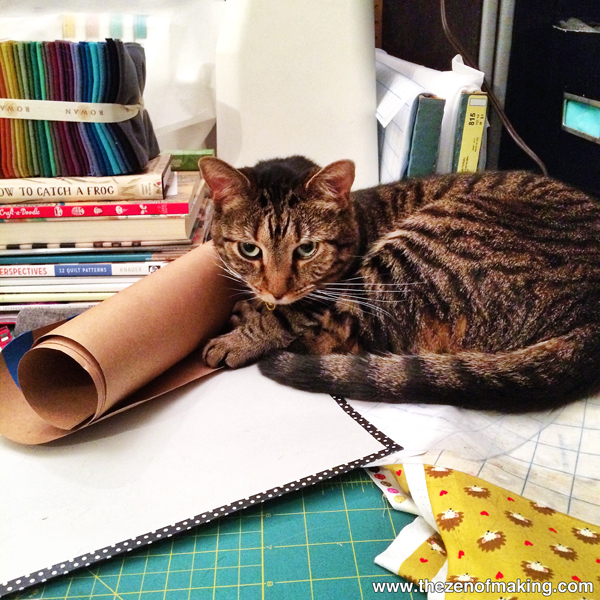 Monday Snapshot: Pixel the Pattern Cat | Red-Handled Scissors