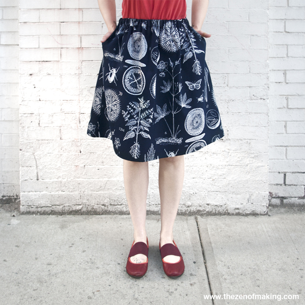 Tutorial: Perfect Summer Skirt (with Pockets!) | Red-Handled Scissors