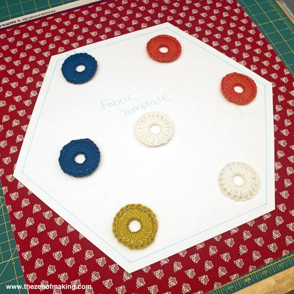 Tutorial: Giant Hexie Flower Lap Quilt - 12 Hexies (or Less) Blog Hop | Red-Handled Scissors