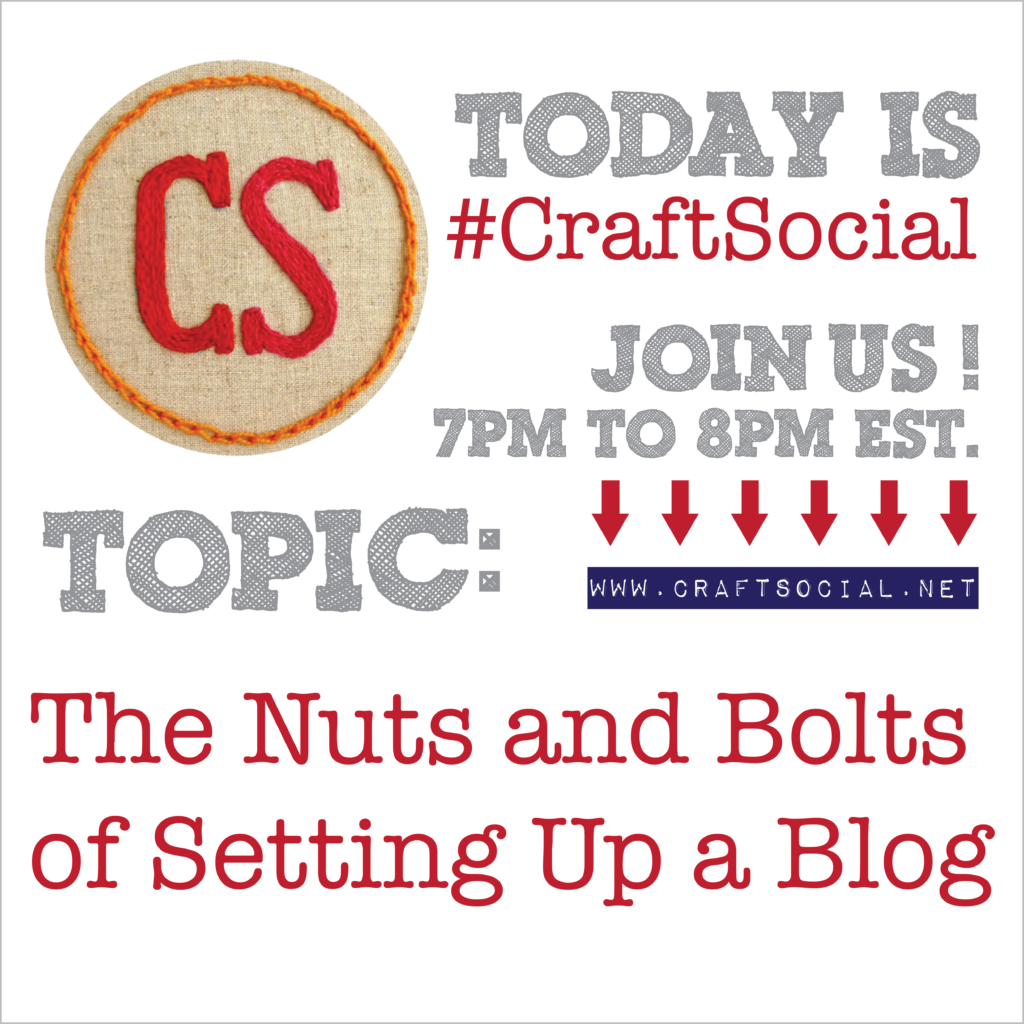 Today's Craft Social: The Nuts and Bolts of Setting Up a Blog | Red-Handled Scissors